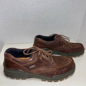 Ecco Track 25 Brown Oiled Leather Gore-Tex Waterproof Lace-Up Shoe